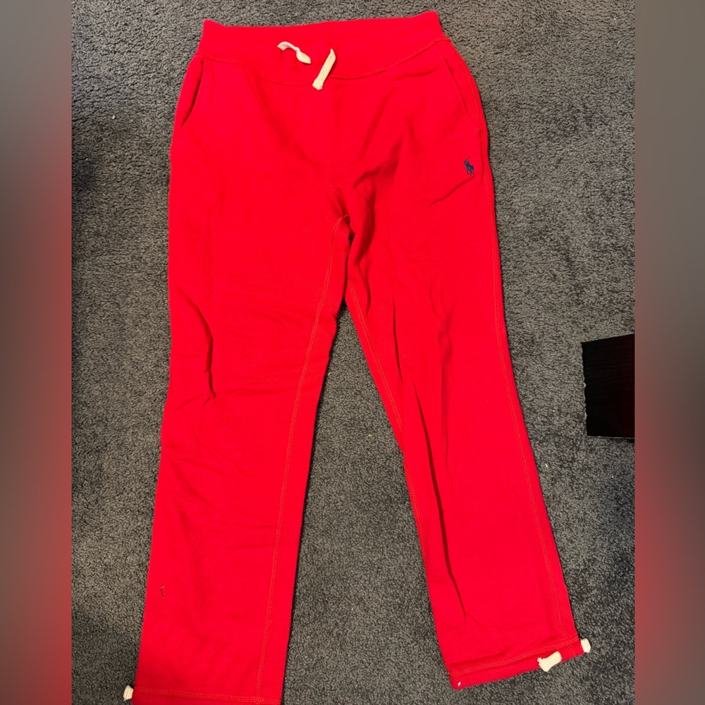 Ralph Lauren Kids Bright Red Joggers